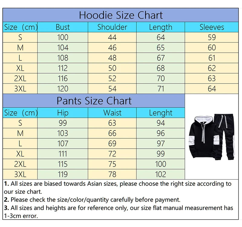 Hot Sale Mens Tracksuit Trend Print Hooded Sweatshirts 2pcs Set Casual Sports Jogging Suit Versatile BlackWhite Streetwear Woman - Clikcy
