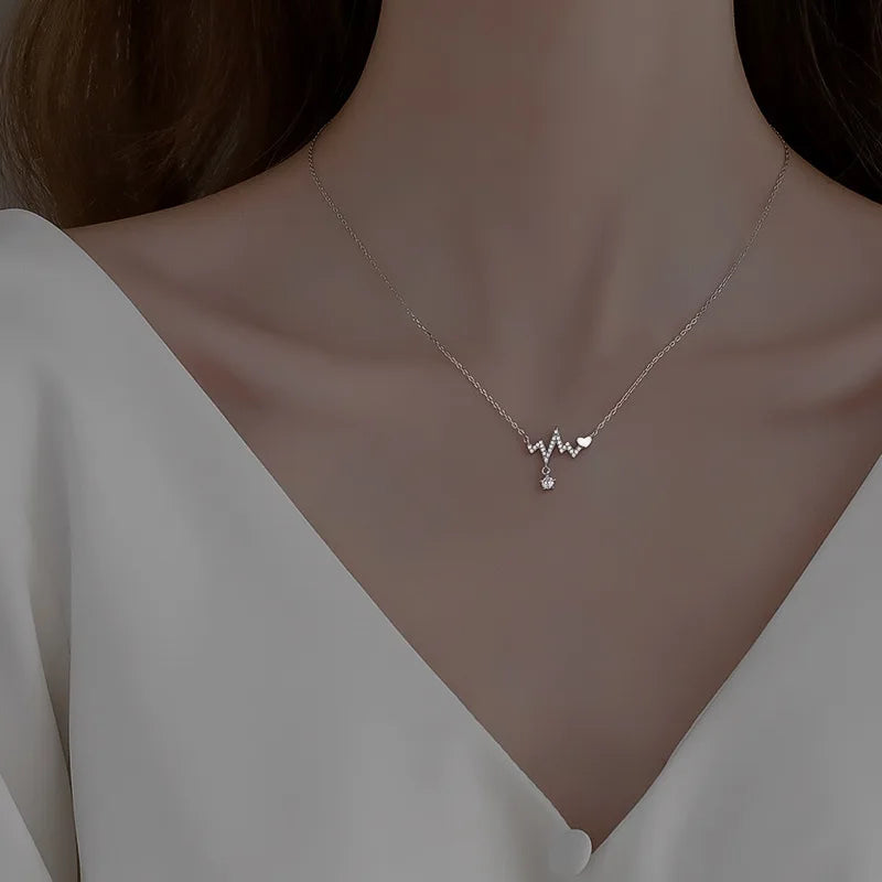 Exquisite Clavicle Chain Elegant Scrub Bow Pendant Necklace For Women Girls Temperament Collar Chain Korean Student - Clikcy