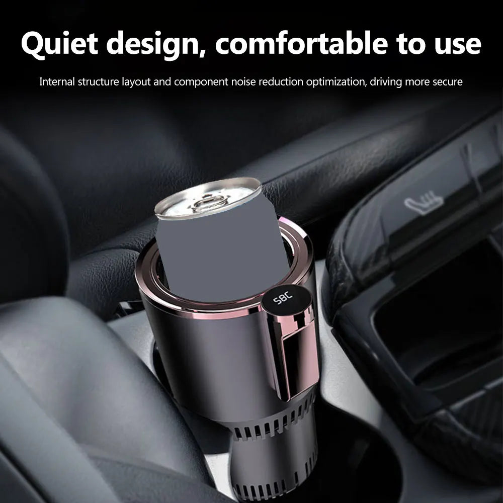 2 in1 Hot And Cold Car Smart Cup Drinks Holders Digital Temperature Display Drink Cup Warmer Cooler For Home Office - Clikcy