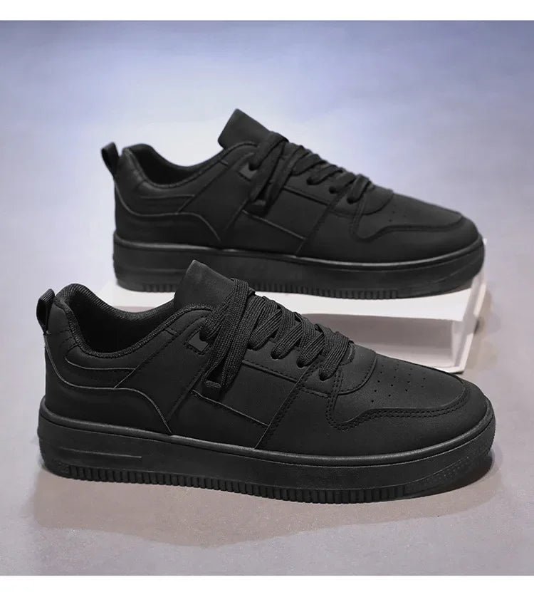 Men's Breathable Spring Summer Casual Shoes Student Fashion All-Match Lightweight Sporty Board Shoes Comfortable Rubber Sole