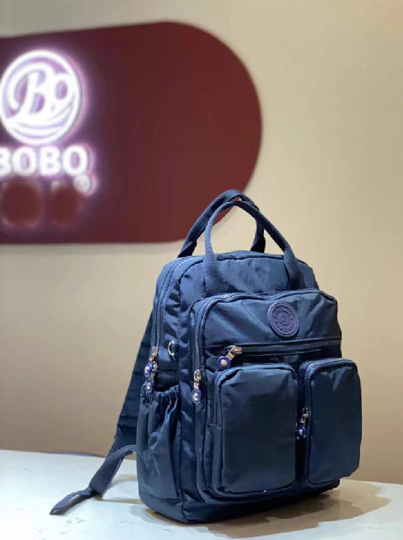 Multi-pocket Nylon School Backpack Casual Women's Backpack Lightweight Large Capacity School Bag Large Capacity Travel Backpack