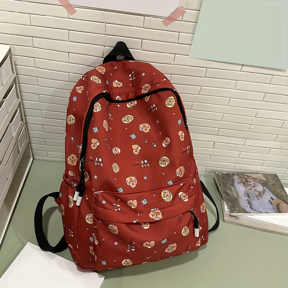 Instagram Cute Cartoon Printed Backpack Harajuku Ulzzang Japanese Soft Girl Bag Girl Backpack - Clikcy