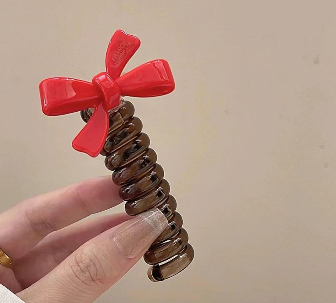 rope adult telephone cable ring Rabbit Cute Hair Ring Large Frosted Adult Hair Tie  head ring Children's telephone hephone Cable - Clikcy