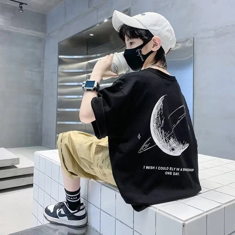 Kids Clothes Clothing For Boys T Shirts Boy Child Tee Shirt Children's T-shirts Summer  Short T-shirt Tops - Clikcy