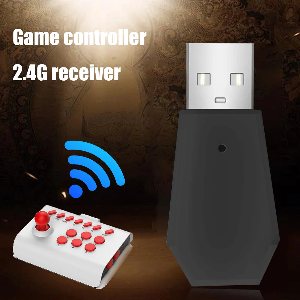 2.4G Game Console Receiver Replacement USB Wireless Dongle Receiver Bluetooth-compatible Accessories for TV PC Computer - Clikcy