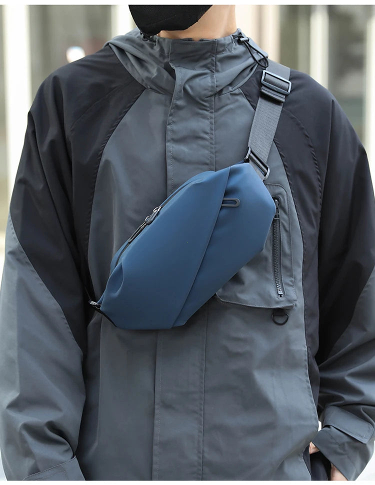 Men Minimalist Outdoor Sports Running Jogging Waist Bag Man Waterproof Fanny Pack Stylish Cross Body Belt Bag Waist Bag for Men - Clikcy