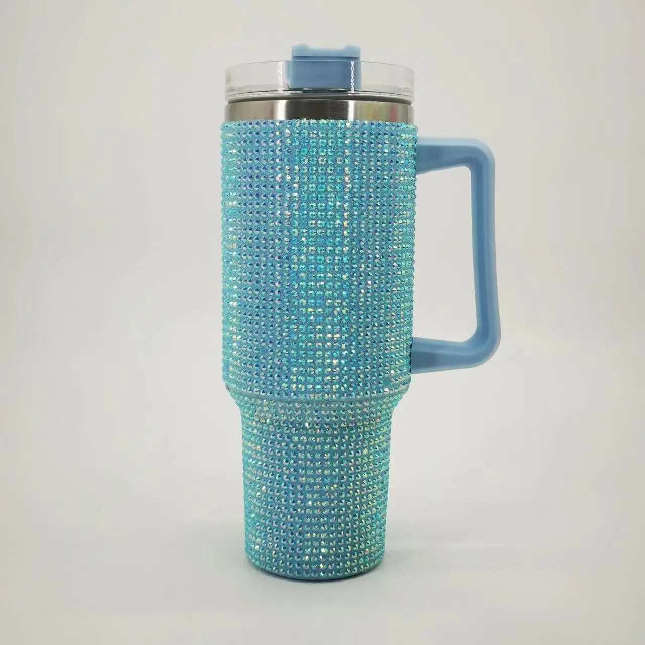 40oz Diamond Thermos Cup with Handle 304 Stainless Steel Vacuum Coffee Insulated Bottle Portable Car Flasks - Clikcy