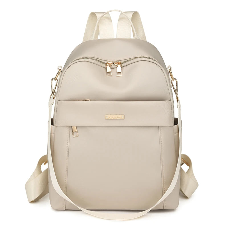 Simple Modern Backpack Women Waterproof Nylon Daypack Large Capacity School Bag Student Lightweight Back Pack Ladies Travel Bags