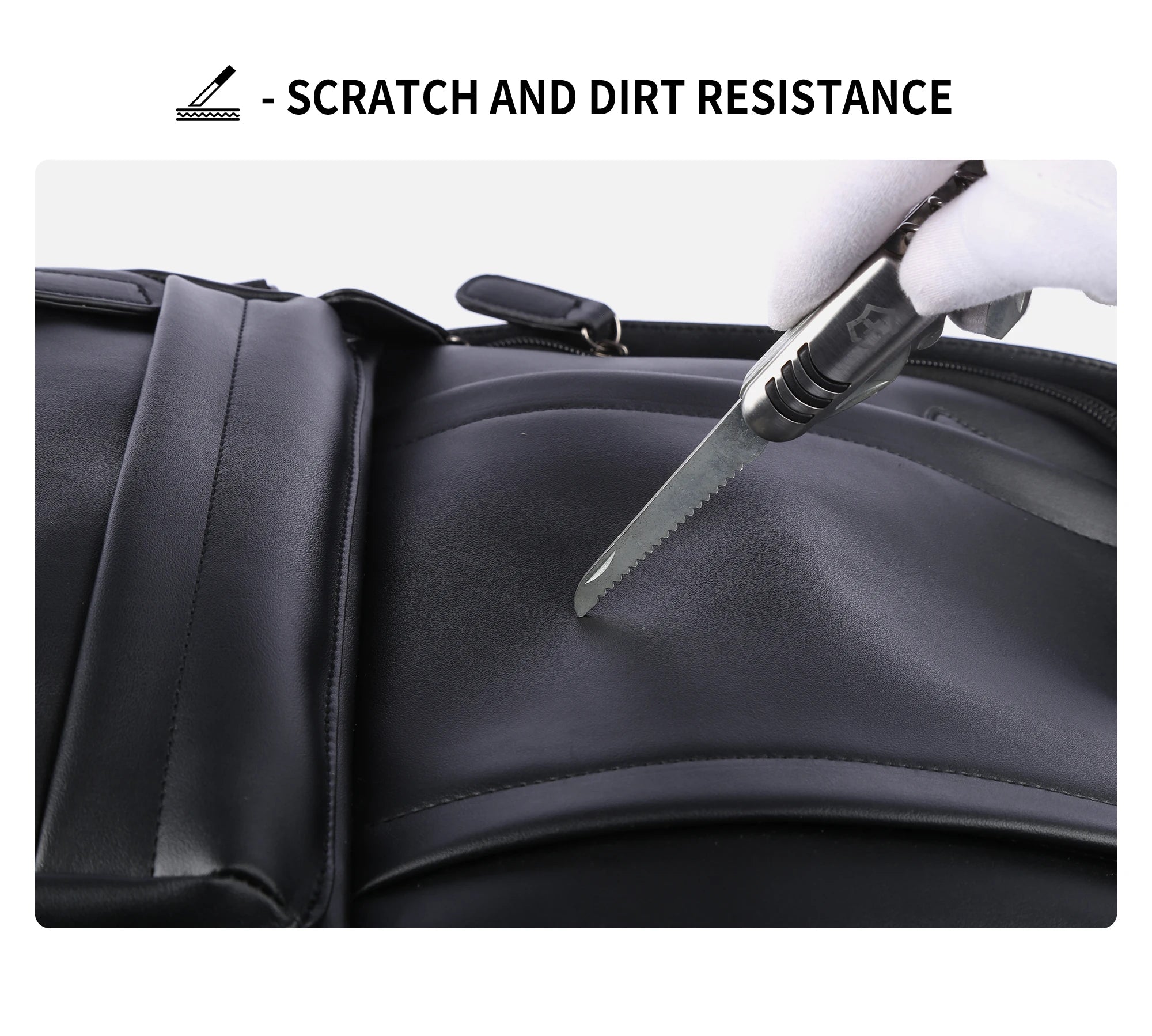 Leather Backpack for Men, 14 inch Laptop Backpack, Travel Daypack with USB Port, Water Resistant Leather Business Daypack - Clikcy