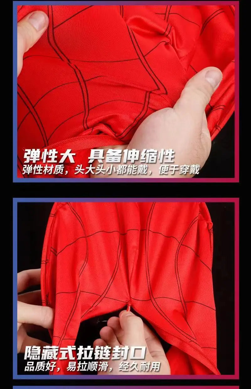 Adult Spiderman Mask Superhero Spider-Man Kids Spiderman Mask Child Funny Adult Spider-Man Mask Anime Halloween Cosplay Costume - Clikcy