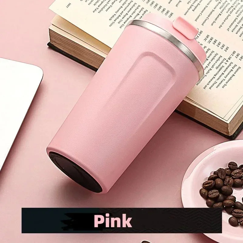 380/510ML Travel Stainless Steel Coffee Cup Thermal Mug Leak-Proof Thermos Bottle Tea Coffee Mug Vacuum Flask Insulated Cups Hot - Clikcy