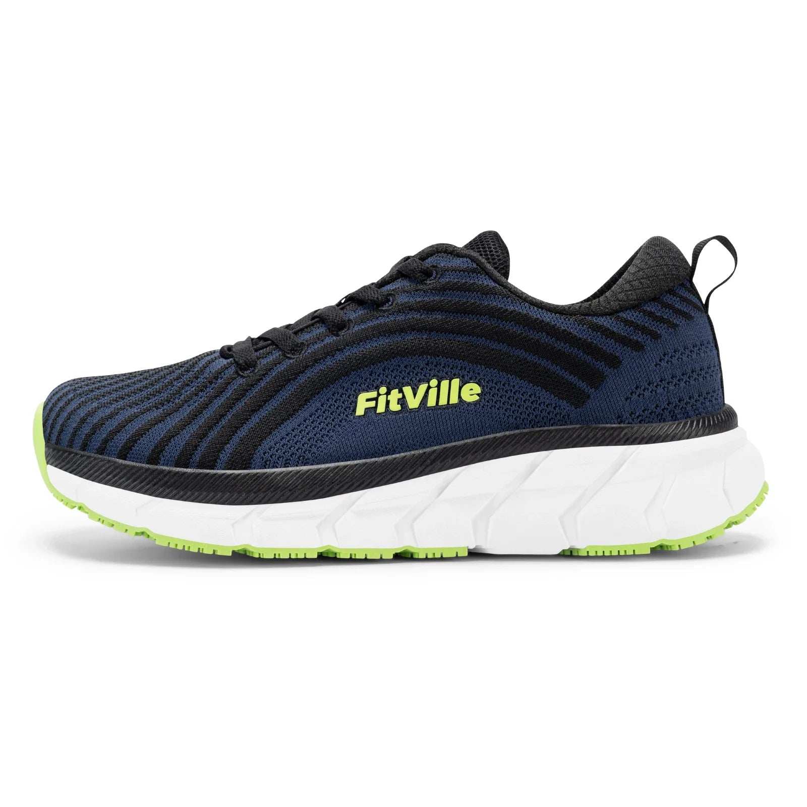 FitVille Wide Toe Box Shoes for Men Cushioned Well Extra Wide Width Shoes Non Slip Wide Lightweight Breathable Running Shoes - Clikcy