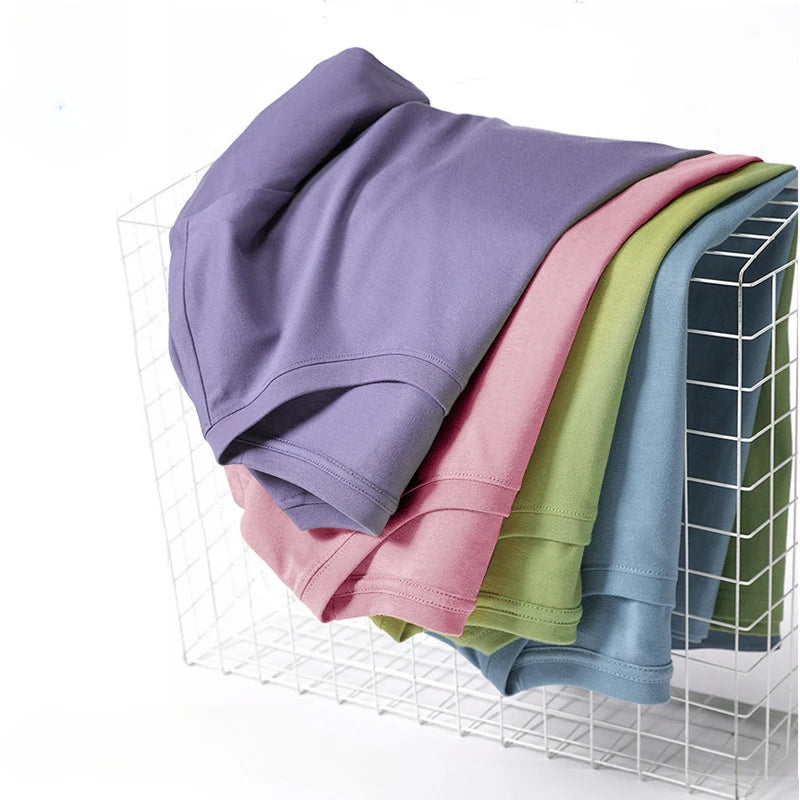 Summer Solid Color Children Cotton T-shirt for Boys Girls White Tops Tees Kids Clothes 2-10Y Student Casual Tee - Clikcy