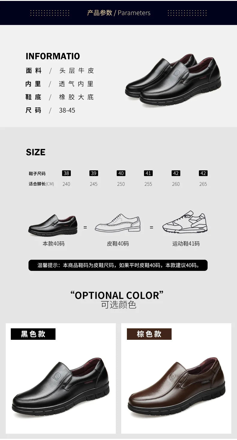 New Genuine Leather Handmade Shoes Casual Shoes For Men Flat Platform Walking Shoe Outdoor Footwear Loafers Breathable Sneakers - Clikcy