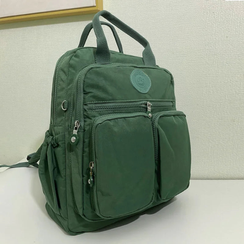 Large Capacity Backpack for Women Multi-pockets Nylon Women's Bag Causal Waterproof School Bags Laptop Backpack Stylish Backpack