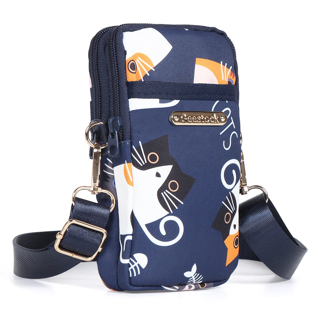 Buylor Nylon Mobile Phone Crossbody Bag for Women Waterproof Sport Wrist Bag Prints Fashion Women's Shoulder Bag Luxury Handbags - Clikcy