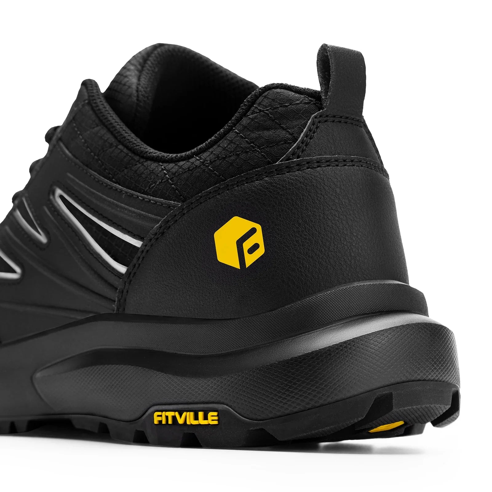 FitVille Men'S Widened Hiking Waterproof Outdoor Work Hiking Shoes With Arch Support To Relieve Heel Pain Lightweight Non-Slip - Clikcy