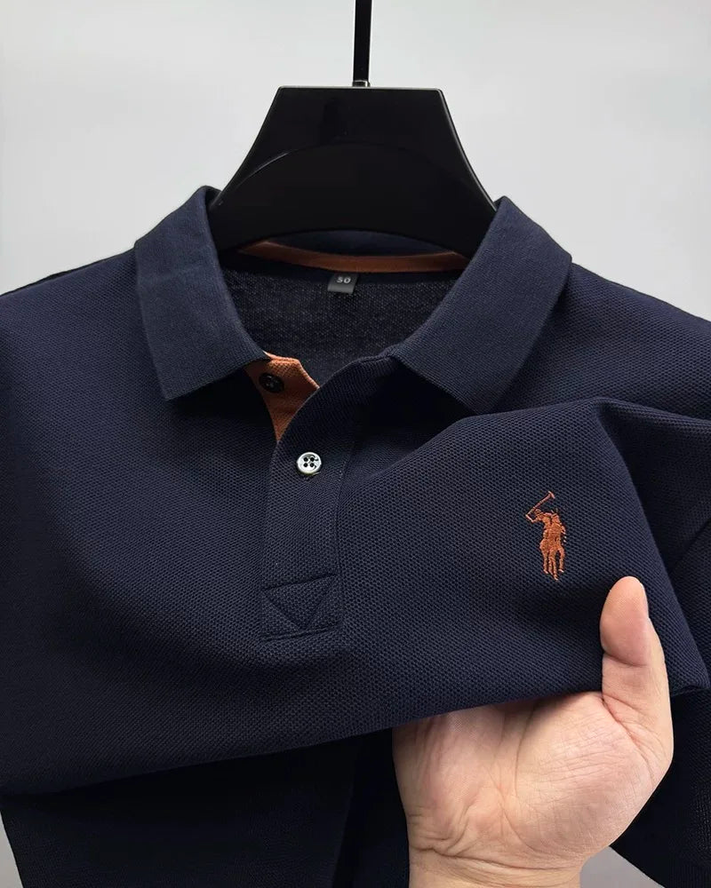 High end brand 100% cotton short sleeve polo shirt men's summer fashion designer new Paul pony embroidery casual golf T-shirt - Clikcy