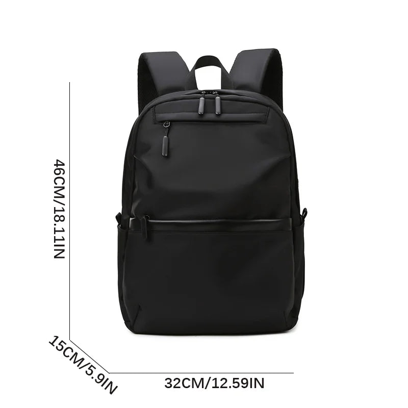 1 14 Inch Large Capacity Leisure Schoolbag Sports Simple Men And Women Universal Computer Backpack With Pendant - Clikcy