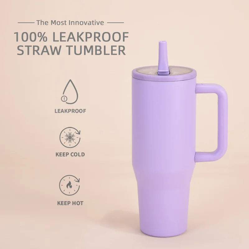 40 Oz Vacuum Flask Cup Thermos water Bottle Thermal Mug Large Capacity Stainless Steel Cold and Hot Tumbler Travel Car coffee