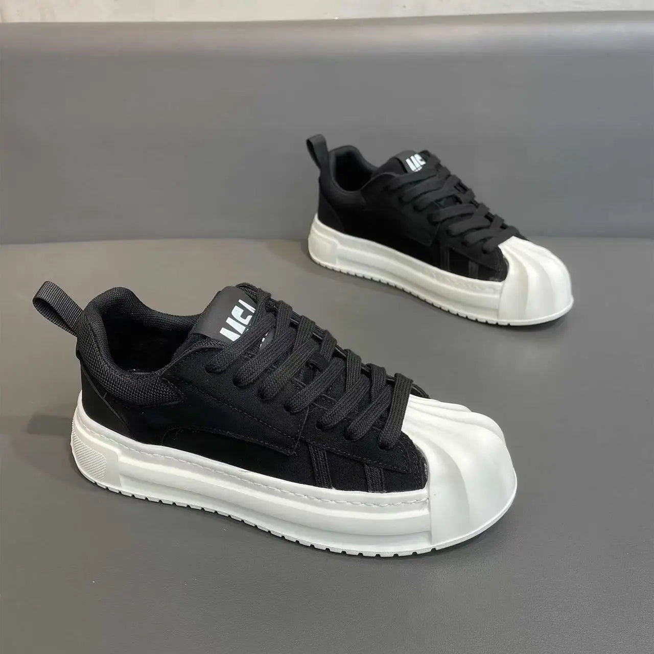 Designer Striped Patchwork Breathable Shoes Man Fashion Soft Lightweight Skateboard Sneakers Retro Camel Summer Shoes Trend 2024 - Clikcy