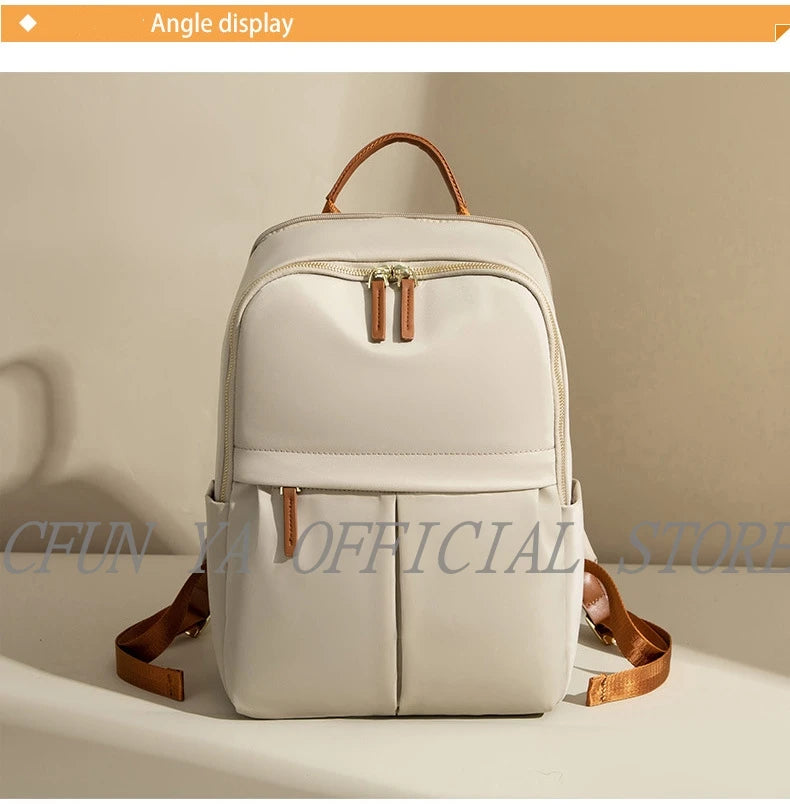 CFUN YA Luxury  2024 Summer Trend Women Backpack 14 Inch Laptop Bag Pack Travel Student Schoolbag Teen Girls Bookbag рюкзак женс - Clikcy