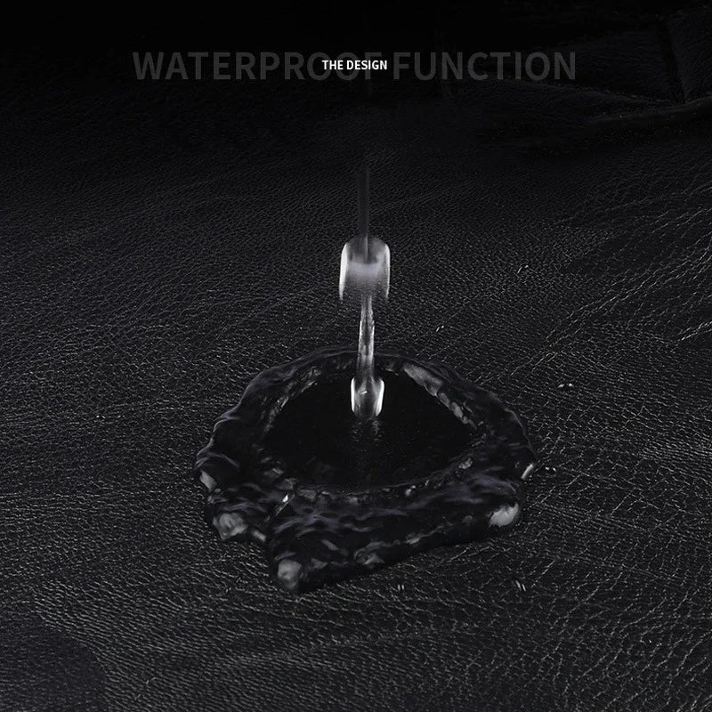 Simple Fashion Men's Backpack Soft Pu Leather Backpack Men Large Capacity 14inch Laptop Bag Students Schoolbags Travel Back Pack - Clikcy