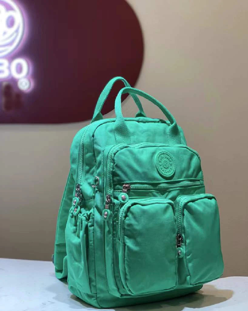 Multi-pocket Nylon School Backpack Casual Women's Backpack Lightweight Large Capacity School Bag Large Capacity Travel Backpack