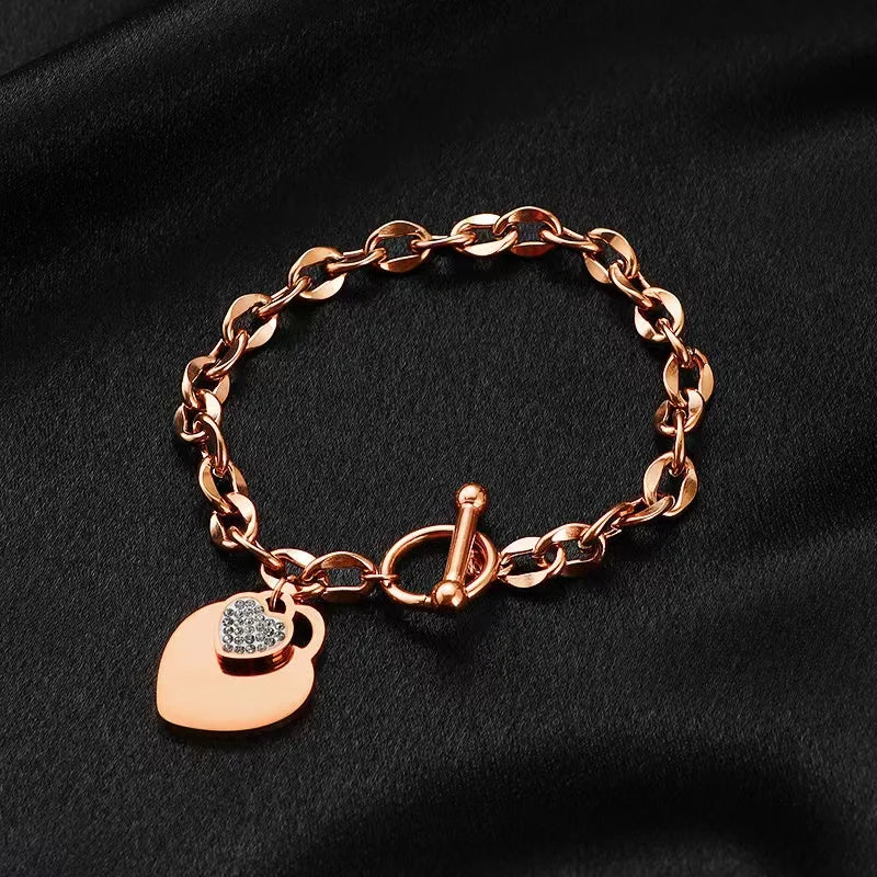 EILIECK 316L Stainless Steel Gold Color Starfish Shells Charm Bracelet For Women New Trendy Wrist Chain Jewelry Holiday Gifts - Clikcy