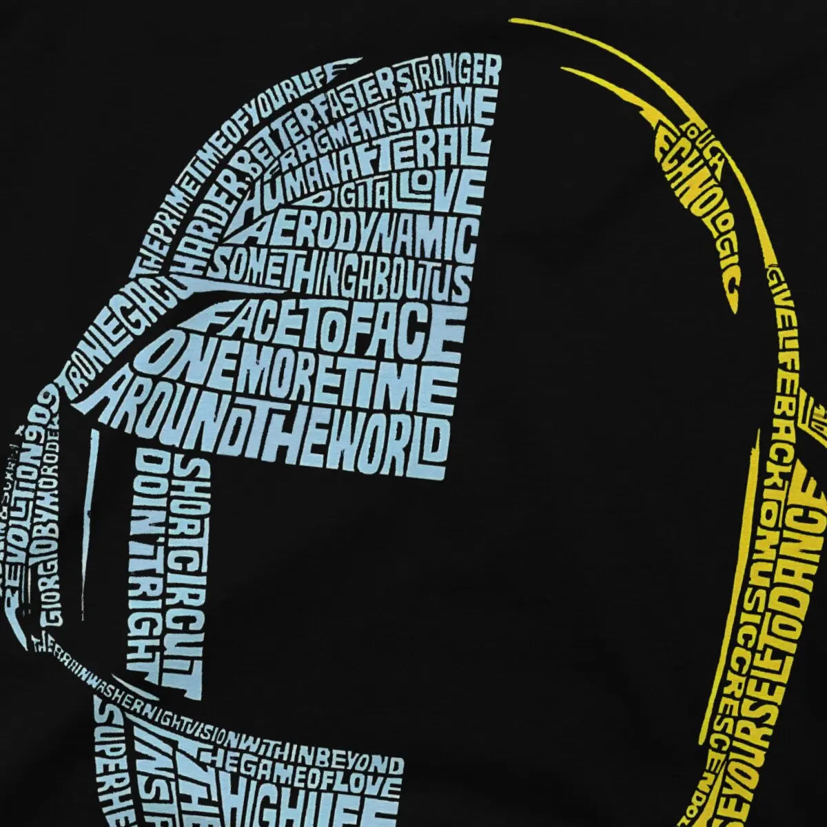 Retro Vintage Punk Men TShirt Daft Punk Electronic Production Band Crewneck Short Sleeve  Cotton T Shirt - Clikcy