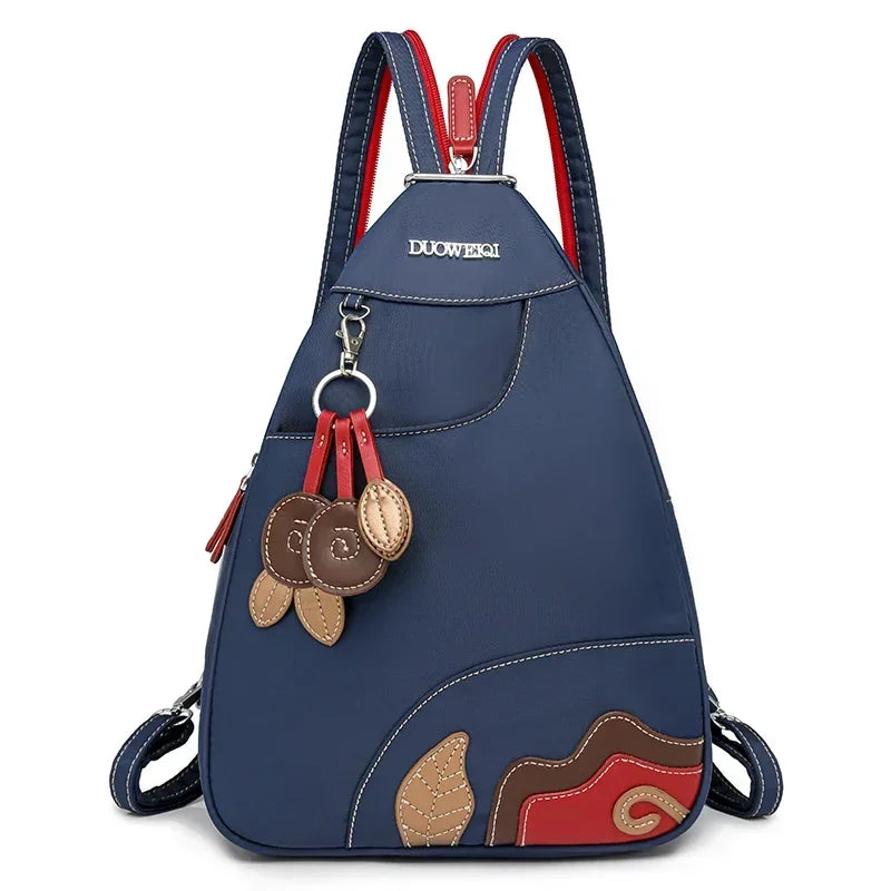 Casual Solid Nylon Designer Style Backpacks for Women 2025 High Quality Simple Versatile Commute Hot Trendy Sweet School Bags