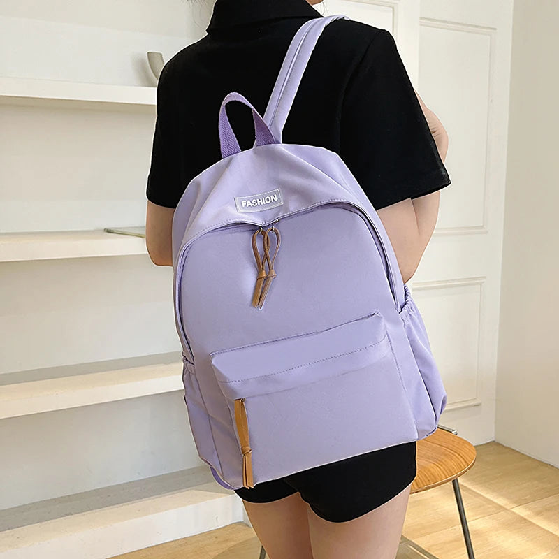 Kawaii Large-capacity All-match Backpack Korean Version Simple Storage Bag Back to School Office Supplies Cute Stationery - Clikcy