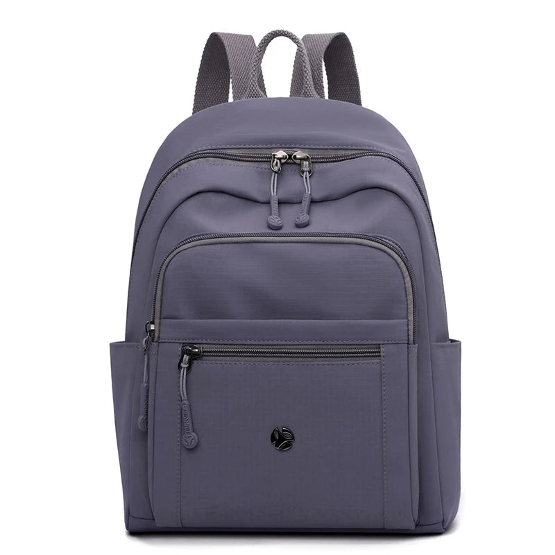 Waterproof Nylon Back Pack Women Multi Pockets Backpacks for Student Daypack Big School Bag Ladies Large Capacity Travel Bag