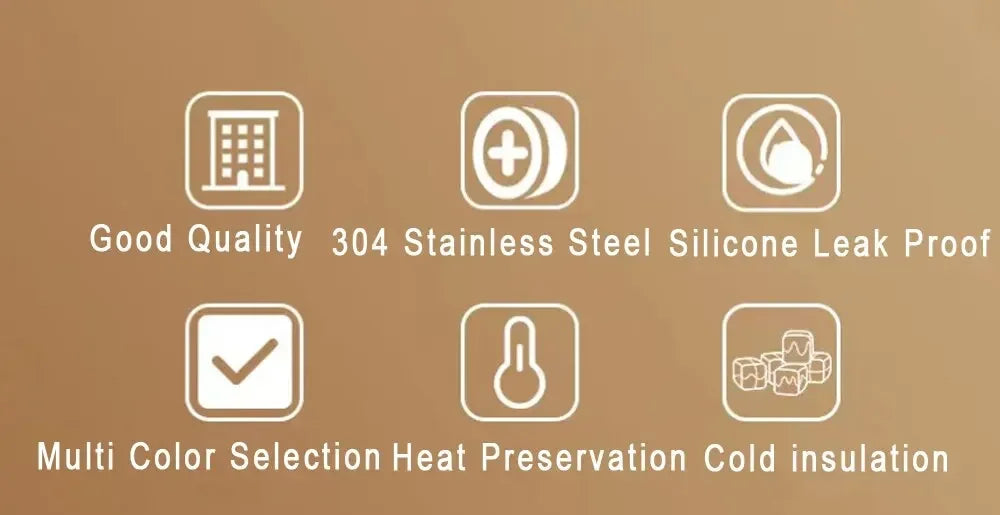 1000ML Double-Wall Stainless Steel Leak-proof Thermal Vacuum Flask Insulated Water Bottle Sports Coffee Straight Body Cup - Clikcy