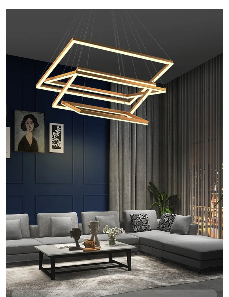 Living room pendant lamp 2024 new simple modern atmosphere hall main lamp Nordic creative designer restaurant lamp - Clikcy