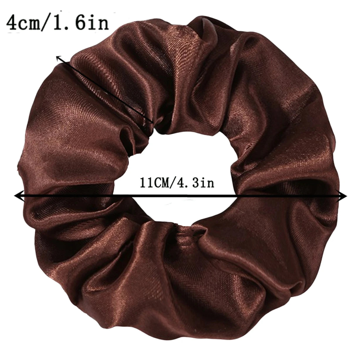 12PCS Soft fashion Satin Colorful Intestine Hair Band Hair Accessories hair scrunchies Headwear For Ponytail Cute Causal Women - Clikcy