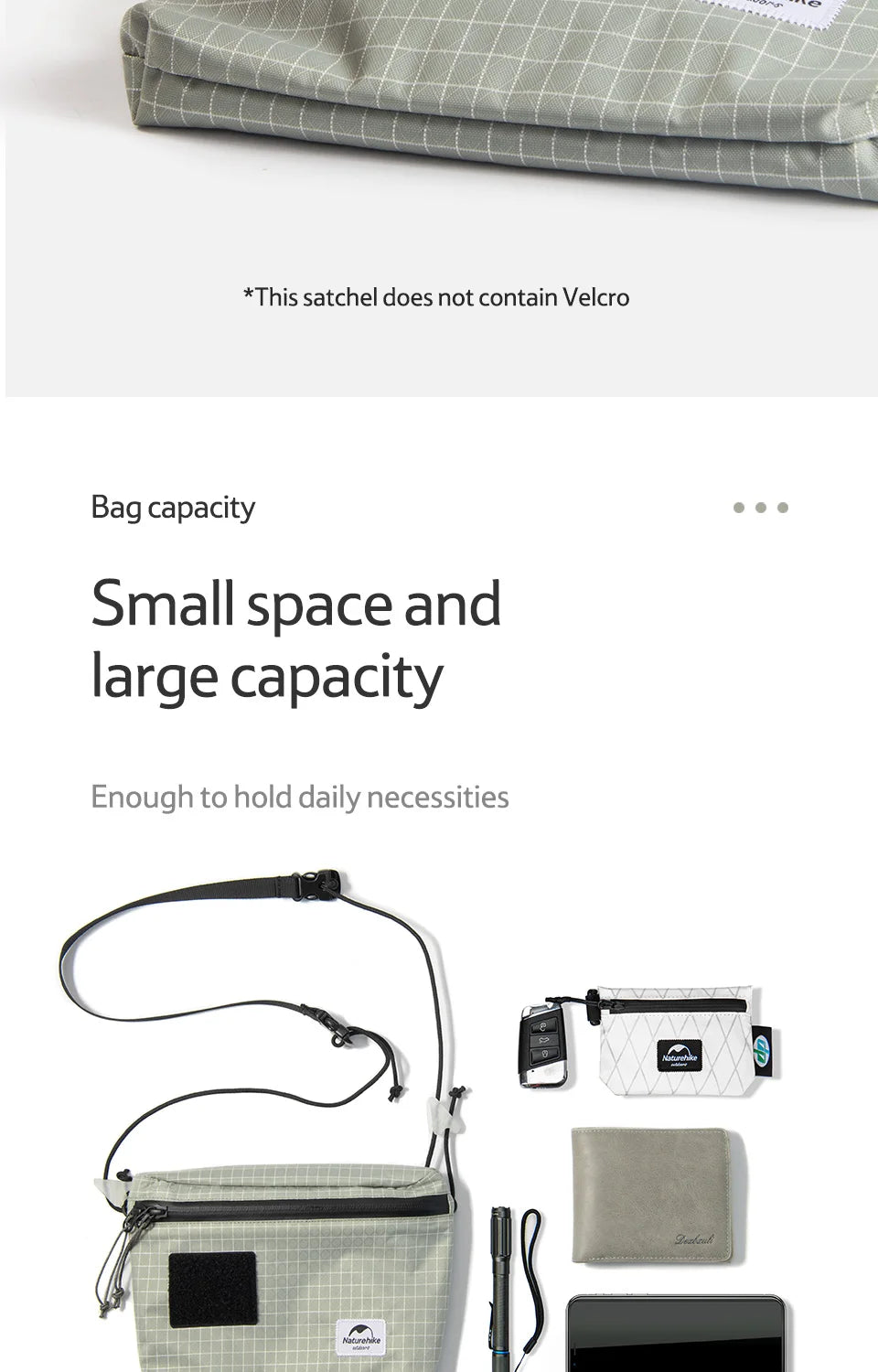 Naturehike ZT-12 3L Portable Chest Pack Casual Shoulder Satchel Small Travel Mini Large Capacity Outdoor Cycling Crossbody Bag - Clikcy