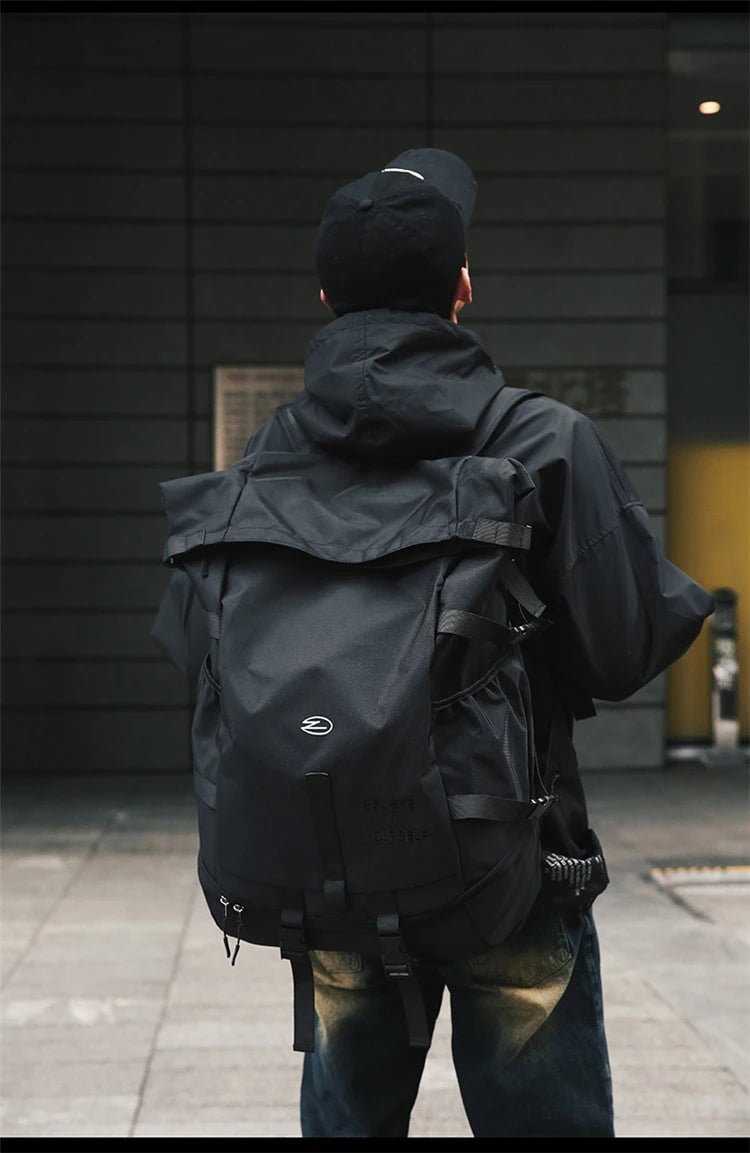 High Street Backpack for Men Women New Streetwear Bags Fashion Backpack Outdoor Leisure Unisex Couple Large Capacity Backpacks - Clikcy