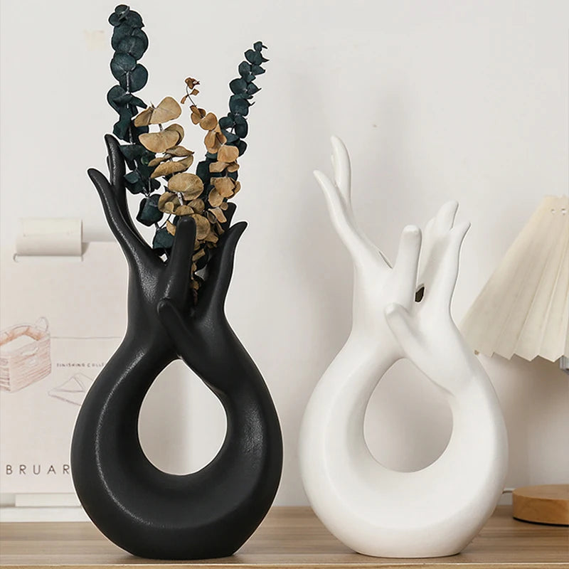 Ceramic vase ornament living room decor miniature item offices decoration accessories home & garden figurine bedroom decorations - Clikcy