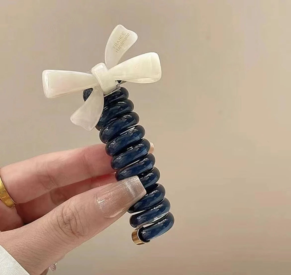 rope adult telephone cable ring Rabbit Cute Hair Ring Large Frosted Adult Hair Tie  head ring Children's telephone hephone Cable