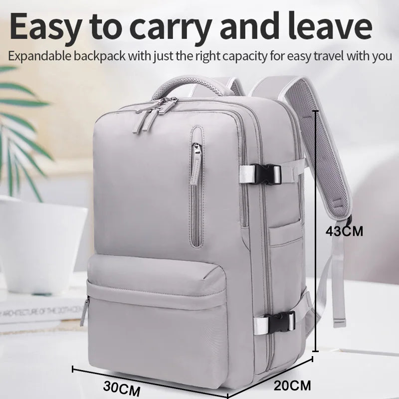 Buylor Easyjet 45x30x20 Travel Backpack Women Airplane Cabin Luggage Carry On 15" Laptop Backpack Large Capacity Flight Backpack - Clikcy