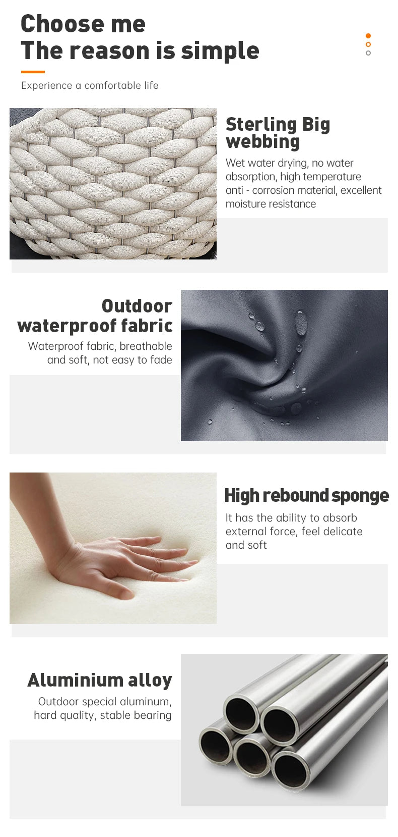 fulin Nordic luxury yard furniture outdoor rattan chair  seating  garden    sofa set - Clikcy