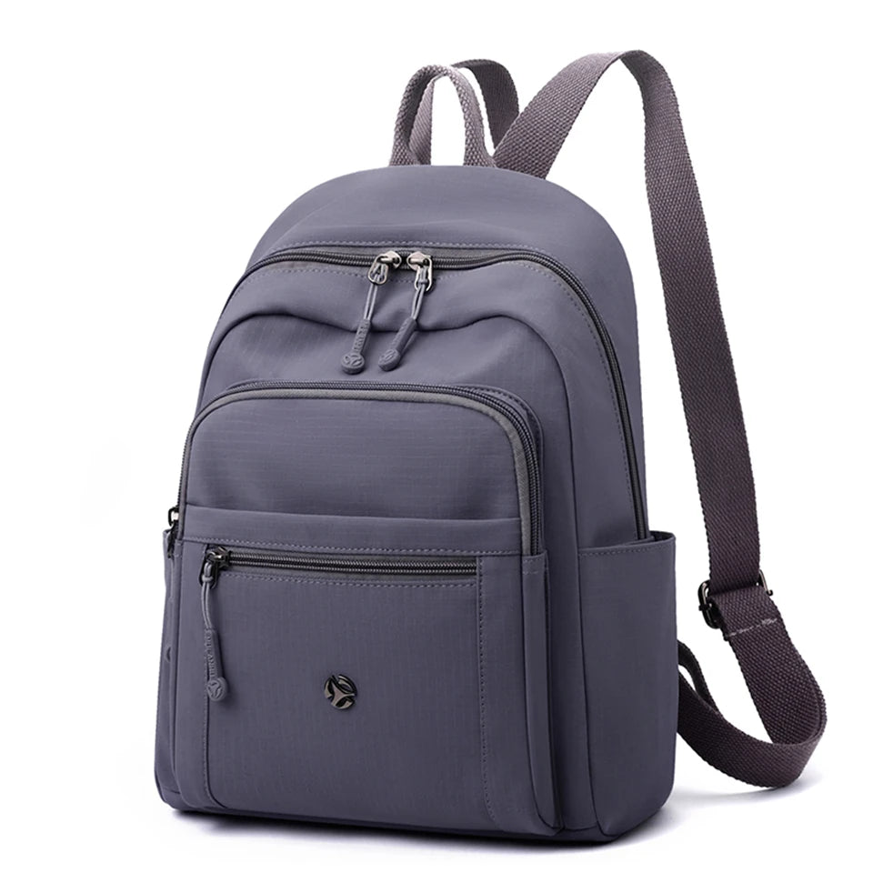 Waterproof Nylon Back Pack Women Multi Pockets Backpacks for Student Daypack Big School Bag Ladies Large Capacity Travel Bag - Clikcy