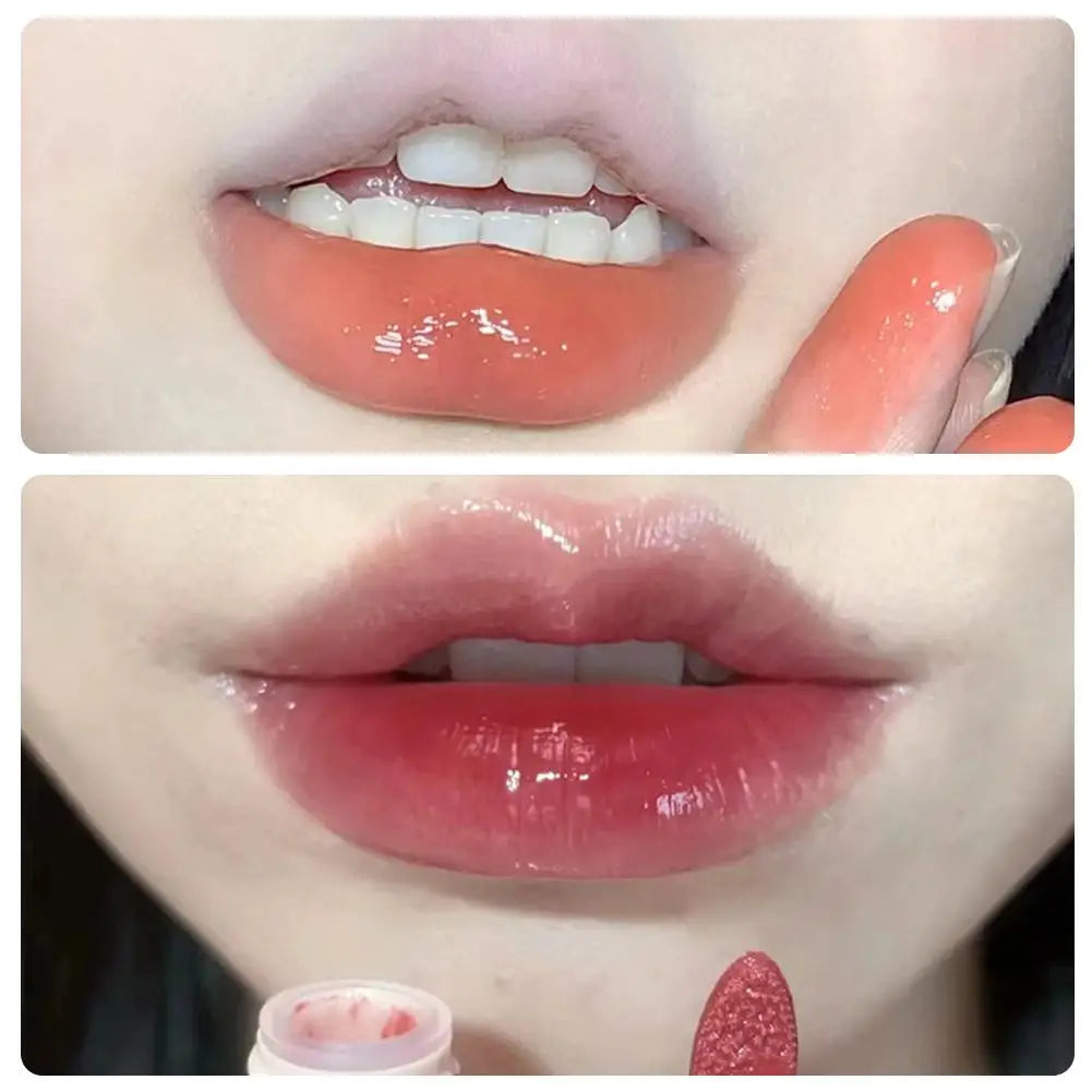 8 Colors Ice Tea Mirror Lip Glaze High Gloss Moisturizing Sexy Red Lip Tint Lipstick Hydrating Long Lasting Lip Gloss Lip Makeup - Clikcy