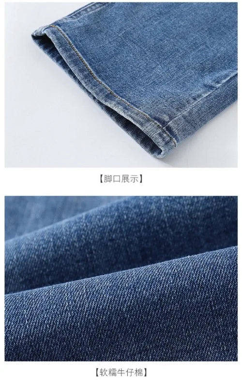 Thin Kids Pants Children's Clothing Sweatpants Clothes Teenage Girls Clothing Jeans Denim Streetwear Fashion Casual Harajuku - Clikcy