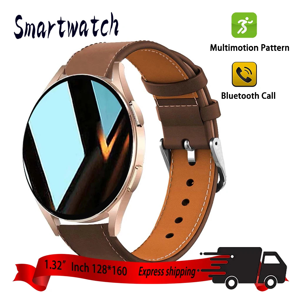 2025 New Business Smartwatch Men 1.32" inch Bluetooth Call Fitness Tracker Smart Wearable Women Wireless Call Watch Android IOS - Clikcy