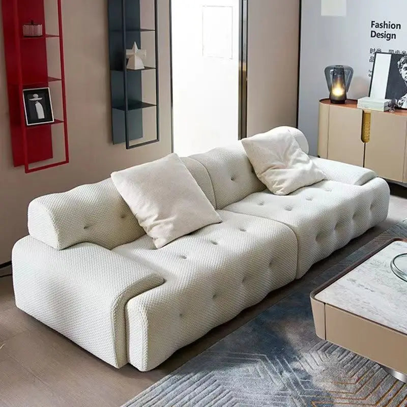 Large European Living Room Sofas White Filler Salon Lazy Compressed Sofas Lounges Designer Couch Wohnzimmer Home Furniture - Clikcy