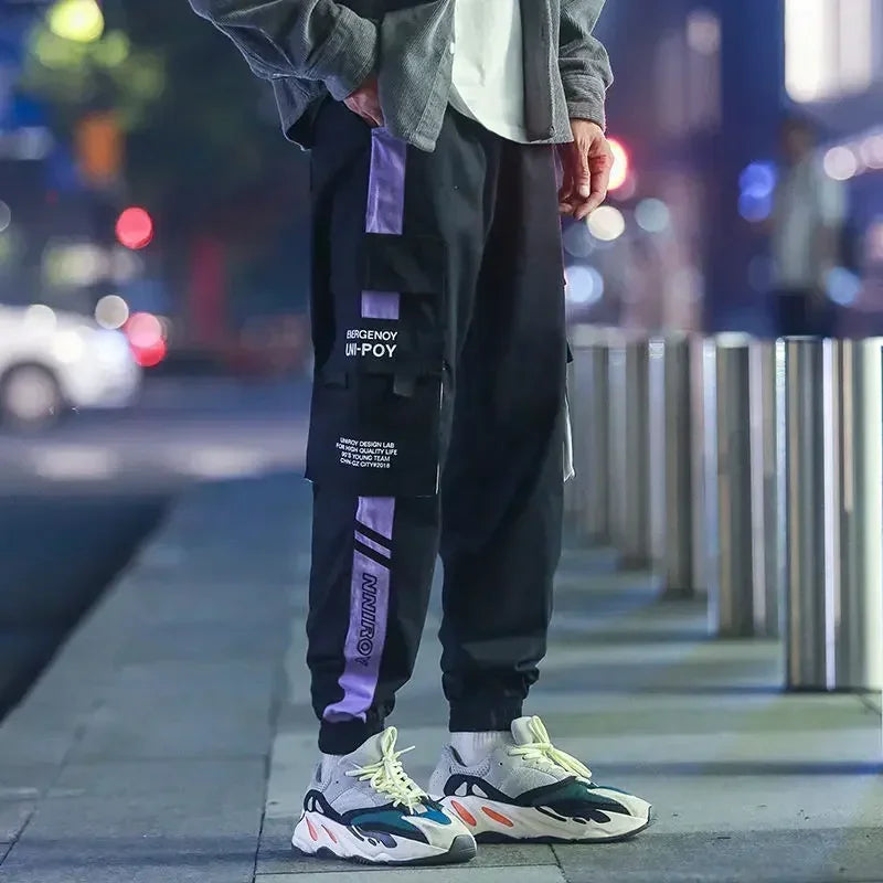 New Streetwear Men's Multi Pockets Cargo Harem Pants Hip Hop Casual Male Track Pants Joggers Trousers Fashion Harajuku Men Pants - Clikcy