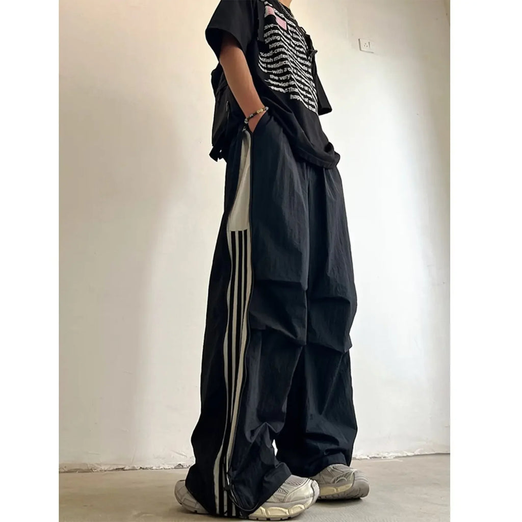 Loose Fit Men's Jeans Thin Quick Dry Straight Leg Casual Long Pants Summer New Style American High Street Trend Brand - Clikcy