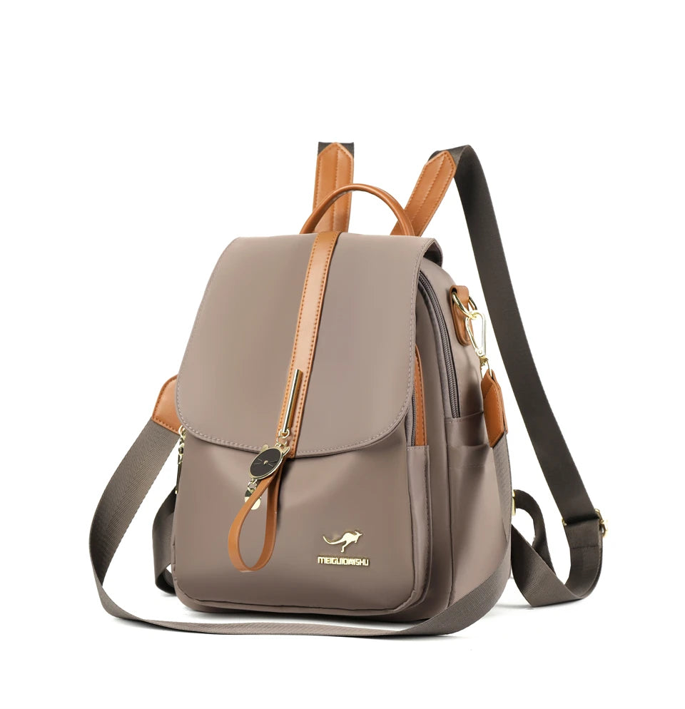 Cute Pendant Backpack Women Waterproof Nylon Back Pack Fashion College Daypack High Capacity School Bag for Girls Travel Bag - Clikcy